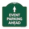 Signmission Designer Series Sign Parking Sign & Post Kit, Green & White Aluminum Sign, 18" x 18", GW-1818-23366 A-DES-GW-1818-23366 - alternate 1